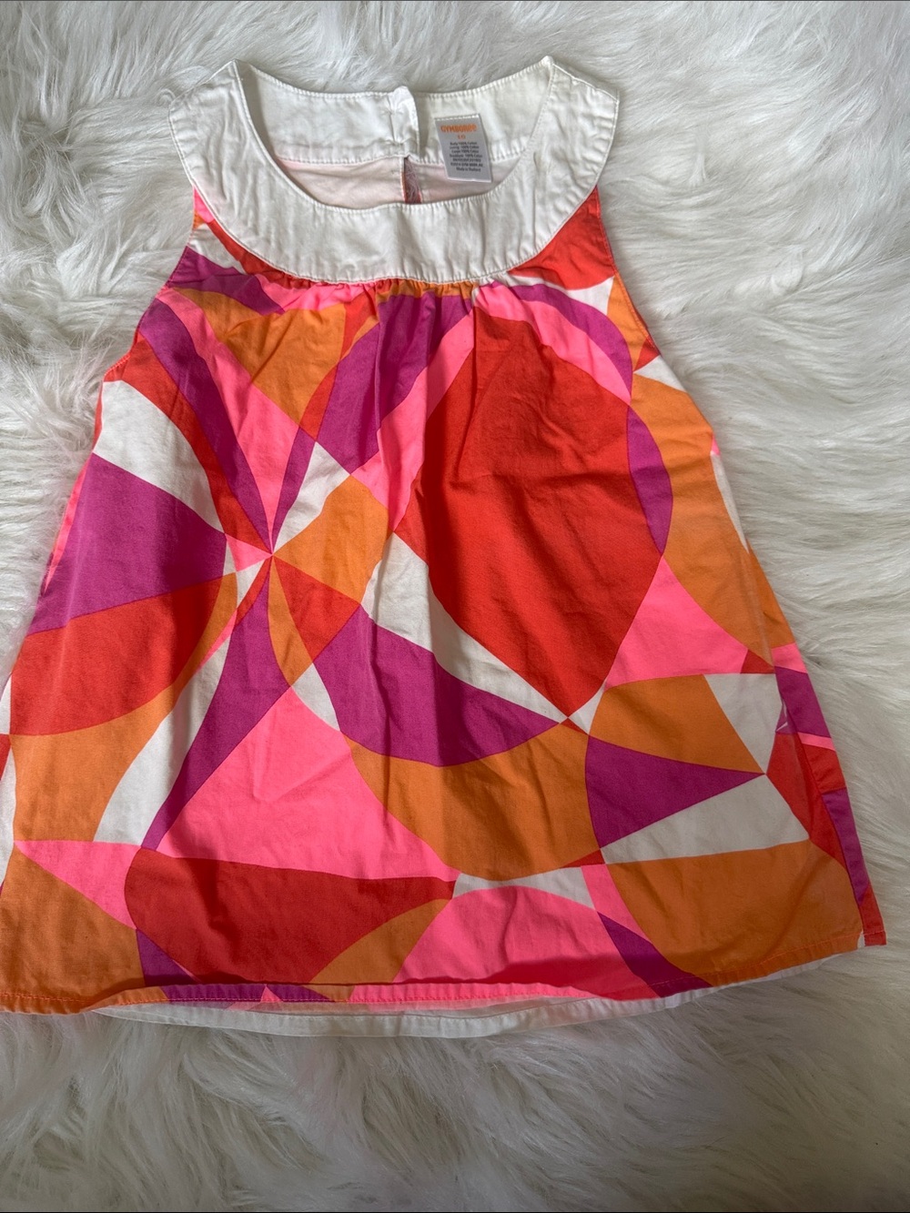 Gymboree Bright Geo Tank with White Collar